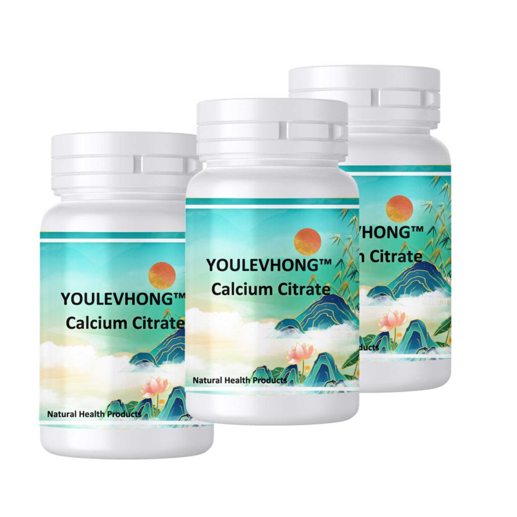 YOULEVHONG Calcium Citrate Supplement | Bone & Muscle Support (60 Veggie Capsules)