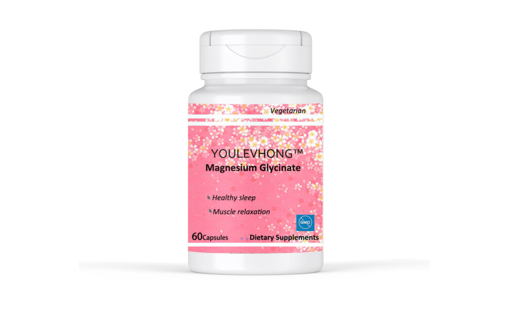 YOULEVHONG Magnesium Glycinate | High Absorption Relaxation and Sleep Support (60 Veggie Capsules)