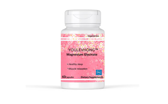 YOULEVHONG Magnesium Glycinate | High Absorption Relaxation and Sleep Support (60 Veggie Capsules)