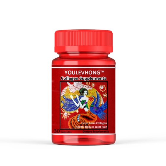 YOULEVHONG Hydrolyzed Collagen Supplement - Type I & III Peptides for Skin, Hair, Nails & Joint 1200mg,