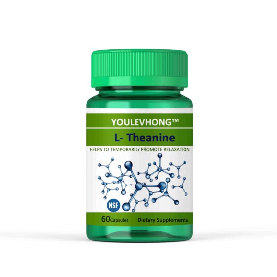 YOULEVHONG L Theanine Supplement Pure L-Theanine Vegan Capsules To Calm Your Mood, Stress Relief & Sleep Support
