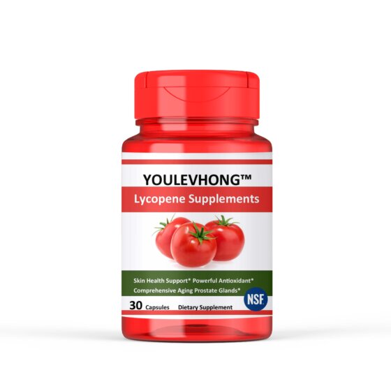 Lycopene Supplement 20mg by YOULEVHONG – Natural Antioxidant Nutritional Support For Prostate Health Skin Care & Cellular Wellness (60 Veg Capsules)