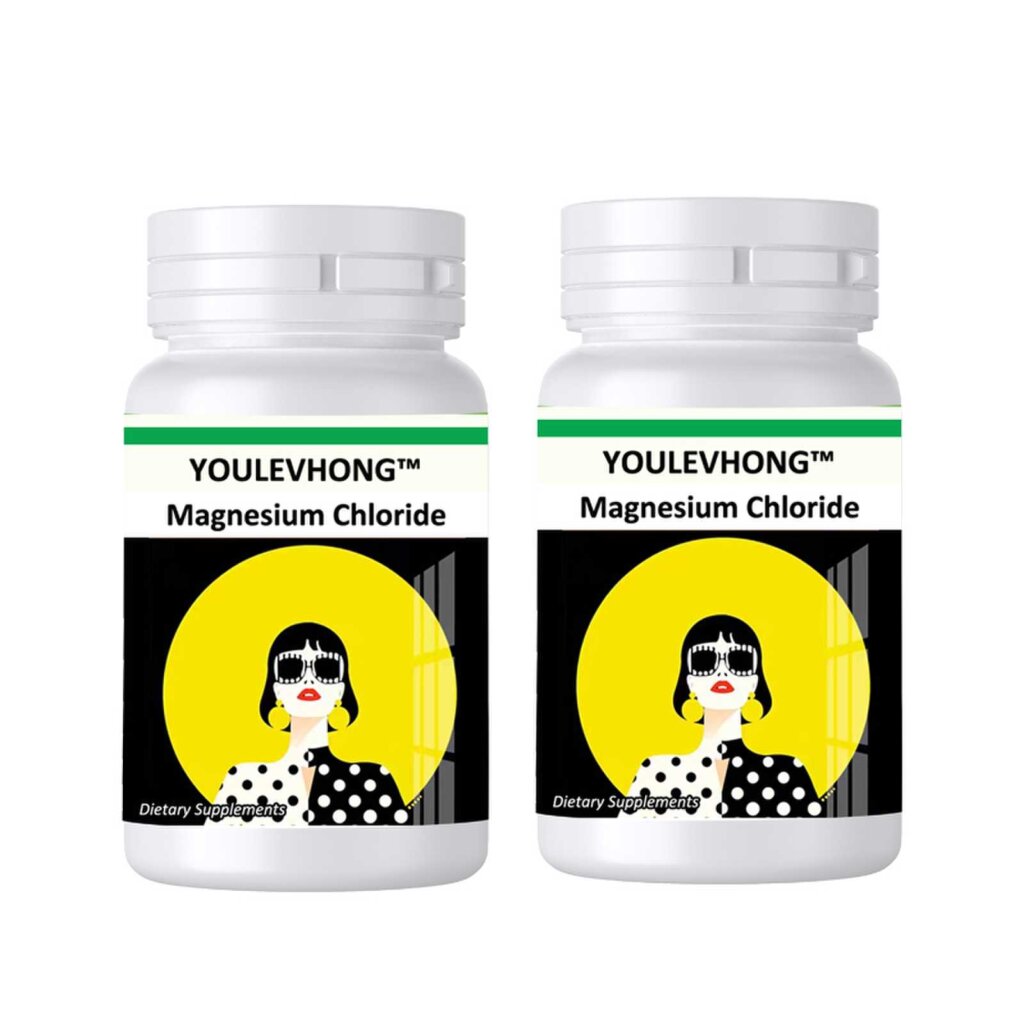 YOULEVHONG Magnesium Chloride 500mg — 120 Veggie Capsules, Dairy-Free Diet Plan Magnesium Cure Supplement to Assist Muscles
