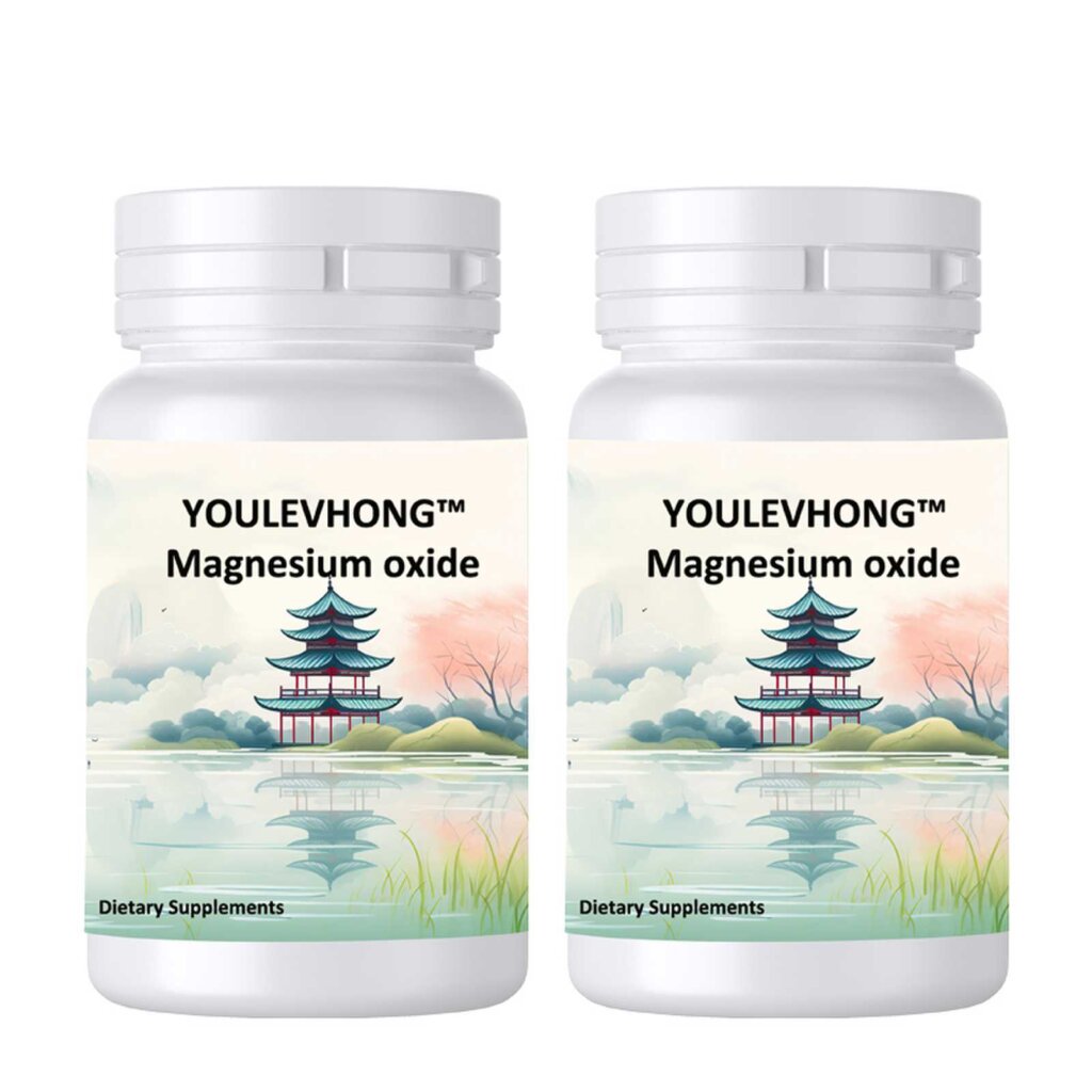 YOULEVHONG Magnesium Oxide 500mg – 120 Vegan Capsules, High Strength Magnesium Dietary Supplement for Daily Magnesium Replacement