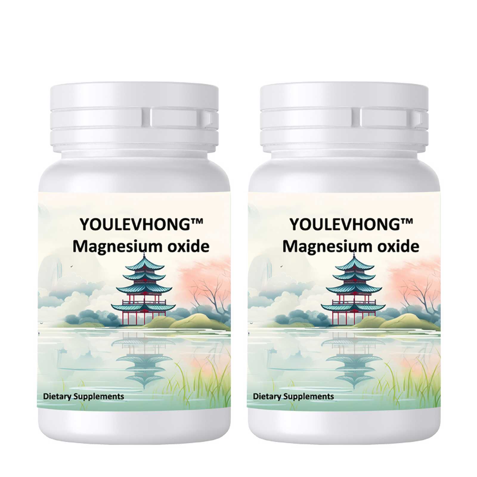 YOULEVHONG Magnesium Oxide 500mg – 120 Vegan Capsules, High Strength Magnesium Dietary Supplement for Daily Magnesium Replacement