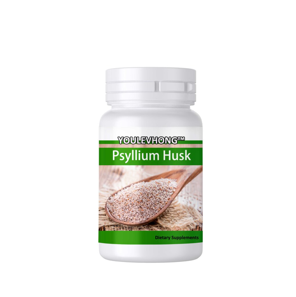 YOULEVHONG 1000mg Psyllium Husk Capsules – Packs of 60 Vegan Tummy Nutritional Supplement Capsules to Support Digestive Health