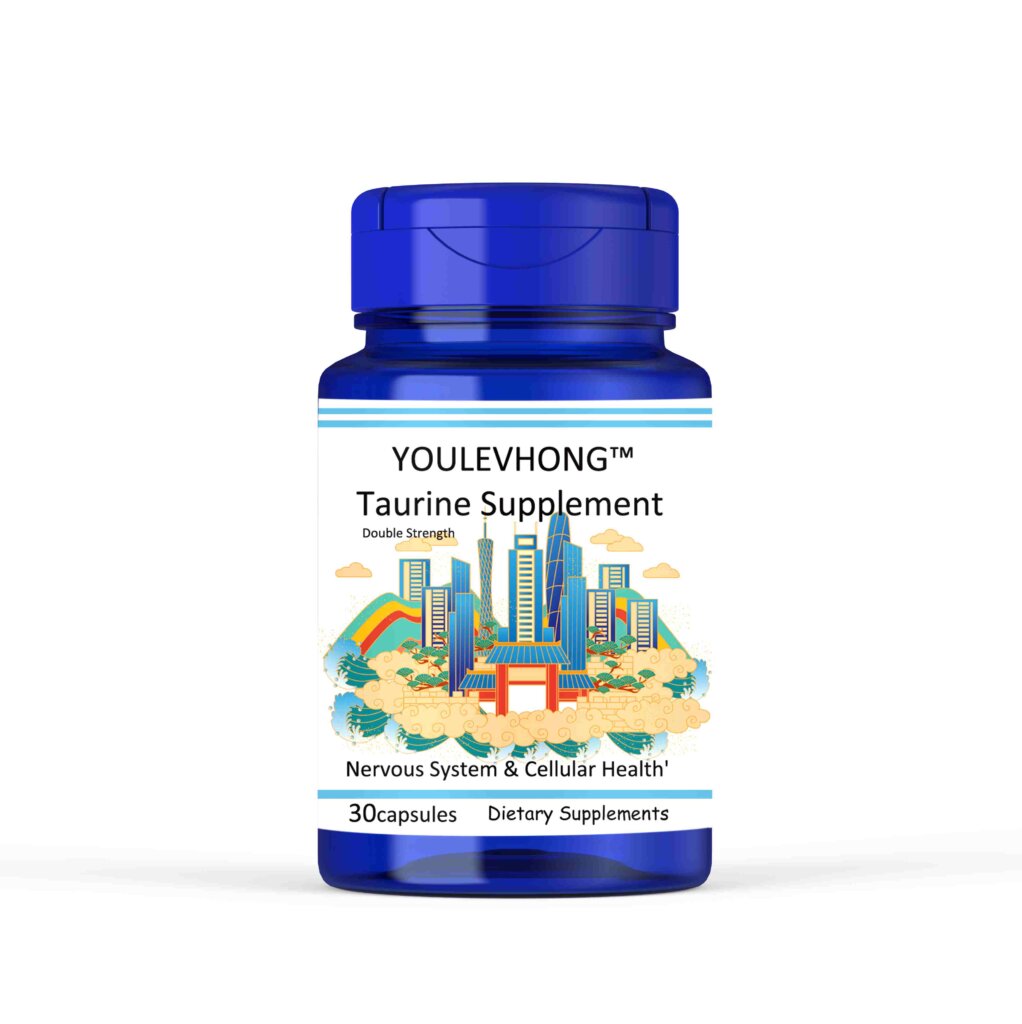 YOULEVHONG Taurine Supplement 1000mg — (60 Vegan Capsules) for Energy, Focus & Cellular Health