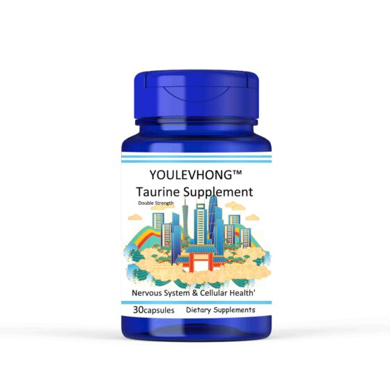YOULEVHONG Taurine Supplement 1000mg — (60 Vegan Capsules) for Energy, Focus & Cellular Health